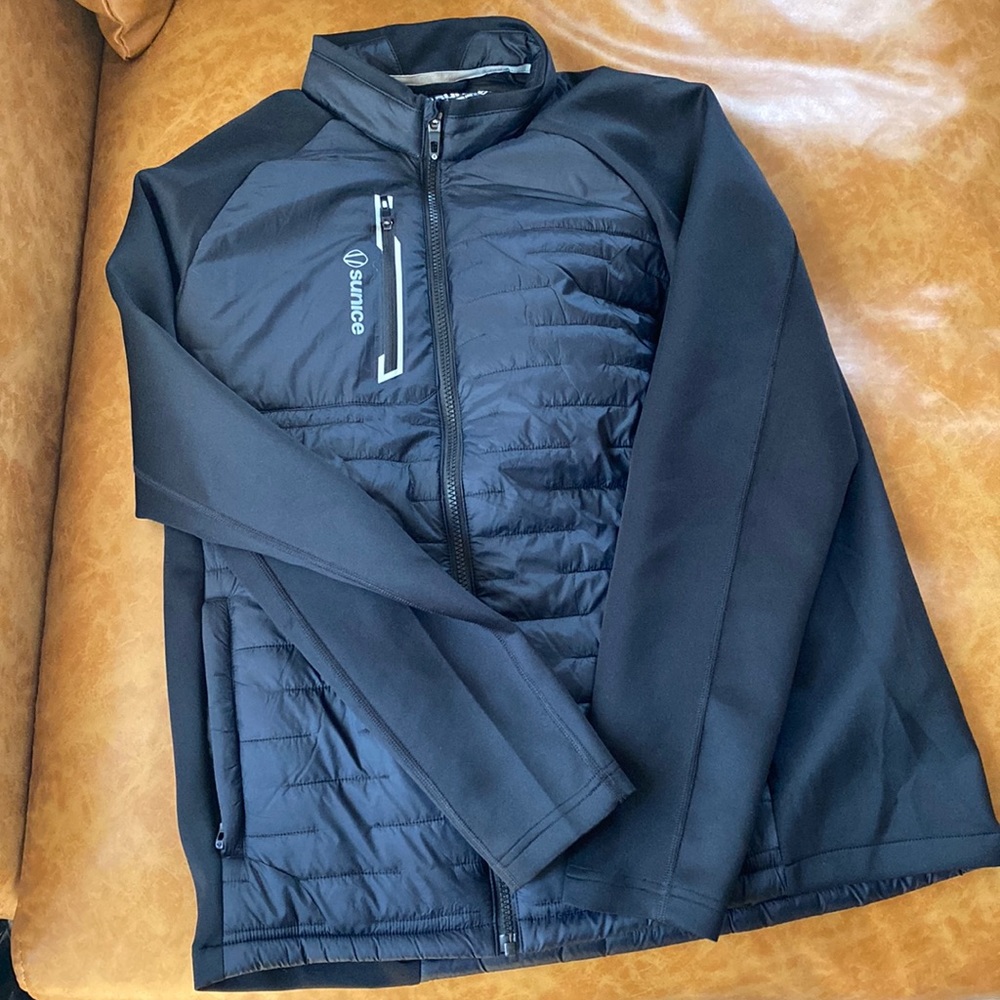 Sunice Men’s Windproof Full Zip Ultra-Lightweight Water Repellent Thermal Jacket